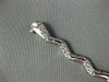 ESTATE 1.20CT DIAMOND 14KT WHITE GOLD 3D BY THE YARD WAVE PAVE TENNIS BRACELET