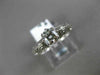 ANTIQUE .52CT DIAMOND 18K WHITE GOLD 3D FILIGREE SOLITAIRE ENGAGEMENT RING #6195