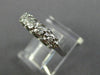 ESTATE .07CT OLD MINE DIAMOND 14KT WHITE GOLD FIVE STONE ANNIVERSARY RING #26203