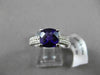 ESTATE 2.21CTW DIAMOND & AAA AMETHYST 14KT WHITE GOLD DOUBLE ROW ENGAGEMENT RING