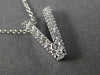 .45CT ROUND DIAMOND 14KT WHITE GOLD CLASSIC "K" INITIAL FLOATING PENDANT #18299