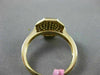 ESTATE WIDE .61CT DIAMOND 18KT WHITE & YELLOW GOLD HEXAGON CLUSTER CLASSIC RING