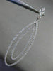 ESTATE EXTRA LARGE 5.75CT DIAMOND 14KT WHITE GOLD JOURNEY DROP HANGING EARRINGS