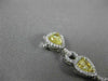 ESTATE GIA 7.11CT WHITE & FANCY YELLOW DIAMOND 18K TWO TONE GOLD TENNIS BRACELET