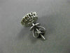 ESTATE LARGE 1.58CT DIAMOND 18KT WHITE GOLD CLUSTER FLOWER CLASSIC STUD EARRINGS