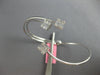 WIDE .77CT DIAMOND 18KT WHITE GOLD ROUND & BAGUETTE FLEXIBLE FUN BANGLE BRACELET