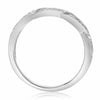 ESTATE .21CT 14KT WHITE GOLD 3D MILGRAIN SEMI ETERNITY WEDDING ANNIVERSARY RING