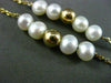 ESTATE PEARL 14KT YELLOW GOLD 3D MULTI PEARL BY THE YARD BEAD NECKLACE #24941