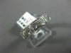ANTIQUE WIDE .35CT DIAMOND 18KT WHITE GOLD 3D FILIGREE SQUARE ETERNITY RING 9253