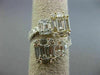 ESTATE WIDE 2.40CT DIAMOND 18KT TRI COLOR GOLD 3D SEMI ETERNITY CRISS CROSS RING