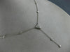 .25CT DIAMOND 18KT WHITE GOLD ROUND & TRILLION LARIAT BY THE YARD LOVE NECKLACE