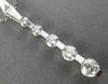 ESTATE 1.40CT DIAMOND 14KT WHITE GOLD 3D ETOILE FIVE  STONE JOURNEY LOVE PENDANT