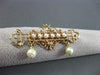 ANTIQUE 14K YELLOW GOLD & AAA SOUTH SEA PEARL VICTORIAN CROWN BROOCH / PIN 22527