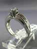 ESTATE .34CT DIAMOND 14KT WHITE GOLD 3D CLASSIC SOLITAIRE ENGAGEMENT RING #19540