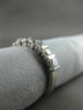 ESTATE .70CT DIAMOND 14KT WHITE GOLD 3D 7 STONE CHANNEL ANNIVERSARY RING #12459
