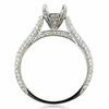 ESTATE .45CT DIAMOND 18KT WHITE GOLD CLASSIC 4 PRONG SEMI MOUNT ENGAGEMENT RING