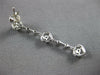 .36CT DIAMOND 14KT WHITE GOLD TRIPLE HEART BY THE YARD FILIGREE HANGING EARRINGS