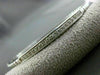 ESTATE .38CT ROUND DIAMOND 14KT WHITE GOLD 3D 3.5mm CLASSIC BANGLE BRACELET
