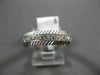 ESTATE WIDE 14KT WHITE GOLD 3D FILIGREE STAR WEDDING ANNIVERSARY RING #1055