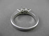 ESTATE .36CT DIAMOND 14KT WHITE GOLD 3 STONE SEMI MOUNT ENGAGEMENT RING #18608