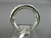 ESTATE WIDE .81CT ROUND DIAMOND 18KT WHITE GOLD 3D MULTI ROW ETOILE WAVE RING