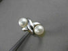 ESTATE 6MM AKOYA SEA PEARL 14K GOLD MODERNIST X-O CROSSOVER COCKTAIL RING #21396