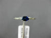 .45CT DIAMOND & AAA OVAL SAPPHIRE 14K WHITE GOLD CLASSIC FRIENDSHIP PROMISE RING