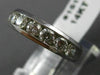 ESTATE WIDE 1.50CT DIAMOND 14K WHITE GOLD 9 STONE WEDDING ANNIVERSARY RING 15125