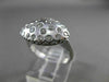 ANTIQUE .65CT ROUND DIAMOND 14KT WHITE GOLD FILIGREE ETOILE MATTE RING #21031