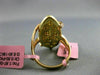ESTATE EXTRA LARGE 2.47CT YELLOW & PINK DIAMOND 18K YELLOW & ROSE GOLD WAVE RING