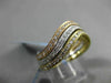 ESTATE .61CT DIAMOND 18KT WHITE & YELLOW & ROSE GOLD WAVE STACKABLE RING SET