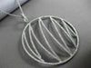 ESTATE MASSIVE 2.31CT DIAMOND 18KT WHITE GOLD 3D CIRCULAR ZIG ZAG WILD PENDANT