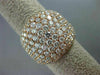 ESTATE LARGE 3.18CT DIAMOND 18KT ROSE GOLD PAVE CLASSIC WEDDING ANNIVERSARY RING