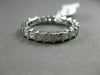 ESTATE 2.20CT PRINCESS DIAMOND 14KT WHITE GOLD 3D ETERNITY ANNIVERSARY RING 2591