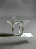 ESTATE MASSIVE .71CT DIAMOND 18KT WHITE GOLD DOUBLE SIDED OPEN ANCHOR FUN RING
