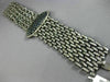 ESTATE EXTRA LARGE 35.47CT DIAMOND & AAA SAPPHIRE 18K BLACK GOLD TENNIS BRACELET