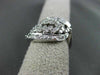 ANTIQUE WIDE .64CT ROUND OLD MINE DIAMOND 14KT WHITE GOLD OPEN FANCY RING #19541