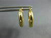 ESTATE SMALL 14KT YELLOW GOLD 3D CLASSIC HOOP EARRINGS #25146