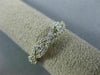 ESTATE .33CT DIAMOND 14KT YELLOW GOLD 3D INFINITY SEMI ETERNITY ANNIVERSARY RING