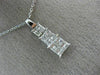 ESTATE .72CT DIAMOND 14K WHITE GOLD CLASSIC INVISIBLE GRADUATING PENDANT #21047