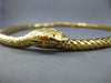 ESTATE LARGE 14KT YELLOW GOLD 3D CLASSIC SNAKE FLEXIBLE NECKLACE