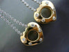 ESTATE LARGE 1.30CT DIAMOND 14KT TWO TONE GOLD 3D FLOWER HEART HANGING EARRINGS