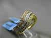 ESTATE .61CT DIAMOND 18KT WHITE & YELLOW & ROSE GOLD WAVE STACKABLE RING SET