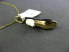 ESTATE 14K YELLOW GOLD 3D WHITE & BLACK ENAMEL LADY HIGH HEEL SHOE PENDANT CHAIN