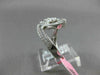 ESTATE LARGE .95CT ROUND BAGUETTE & MARQUISE DIAMOND 18KT WHITE GOLD 3D FUN RING