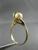 ESTATE .07CT DIAMOND & AAA SOUTH SEA PEARL 14K YELLOW GOLD 3D BIRD NEST FUN RING