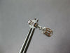 1.07CT DIAMOND 18KT WHITE GOLD CLUSTER INVISIBLE OVAL & SQUARE HANGING EARRINGS