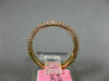 ESTATE .76CT PINK DIAMOND 18KT ROSE GOLD 3D MULTI ROW WEDDING ANNIVERSARY RING