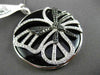 ESTATE MASSIVE 20.14CT ONYX & DIAMOND 18KT WHITE & BLACK GOLD CIRCULAR PENDANT