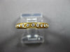 ESTATE .77CT DIAMOND 18KT YELLOW GOLD 3D ROUND ETERNITY WEDDING ANNIVERSARY RING